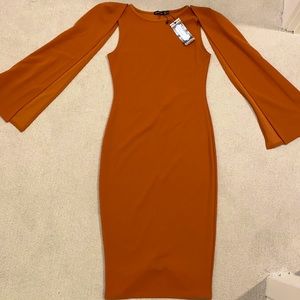 Sexy cape sleeves dress